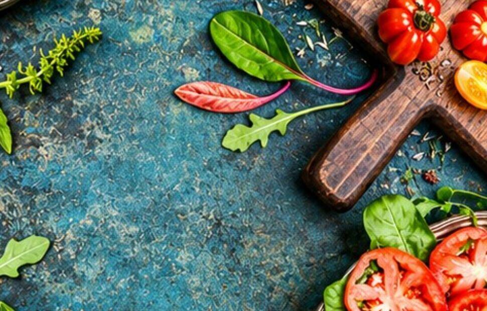 Fresh vegetables and herbs