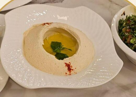 Hummus with olive oil